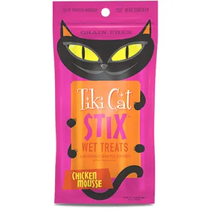 Tiki Cat Stix Wet Treats- Chicken cat treats, soft cat treats