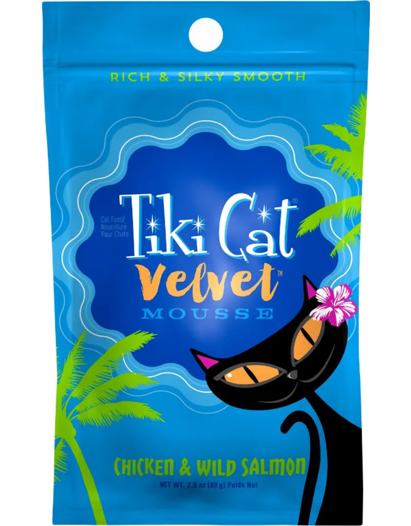 Tiki Cat Velvet Mousse Chicken & Wild Salmon healthy cat food, premium dry cat food