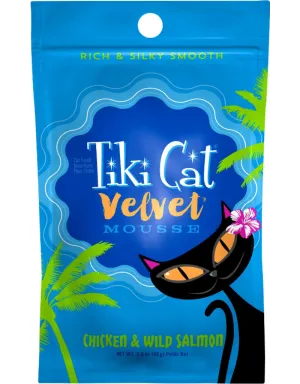 Tiki Cat Velvet Mousse Chicken & Wild Salmon healthy cat food, premium dry cat food