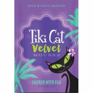 Tiki Cat Velvet Mousse Chicken with Egg healthy cat food, premium dry cat food