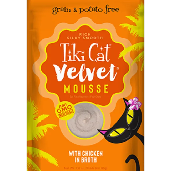 Tiki Cat Velvet Mousse Chicken wet cat food, canned cat food