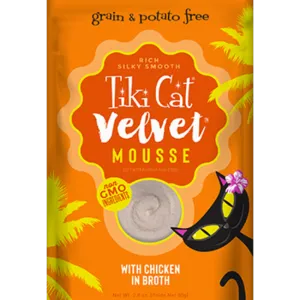Tiki Cat Velvet Mousse Chicken wet cat food, canned cat food