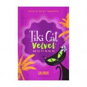 Tiki Cat Velvet Mousse Wild Salmon wet cat food, canned cat food