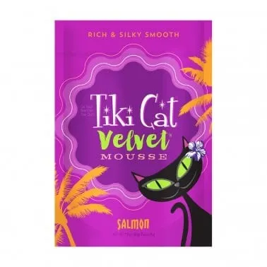 Tiki Cat Velvet Mousse Wild Salmon wet cat food, canned cat food