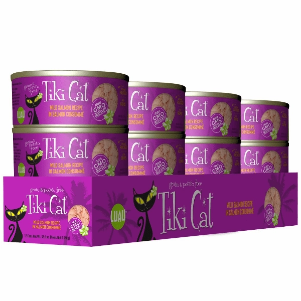 Tiki Cat Luau Wild Salmon Recipe Canned Cat Food