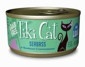 Tiki Cat Oahu Luau Grain Free Seabass Canned Cat Food healthy cat food, premium dry cat food