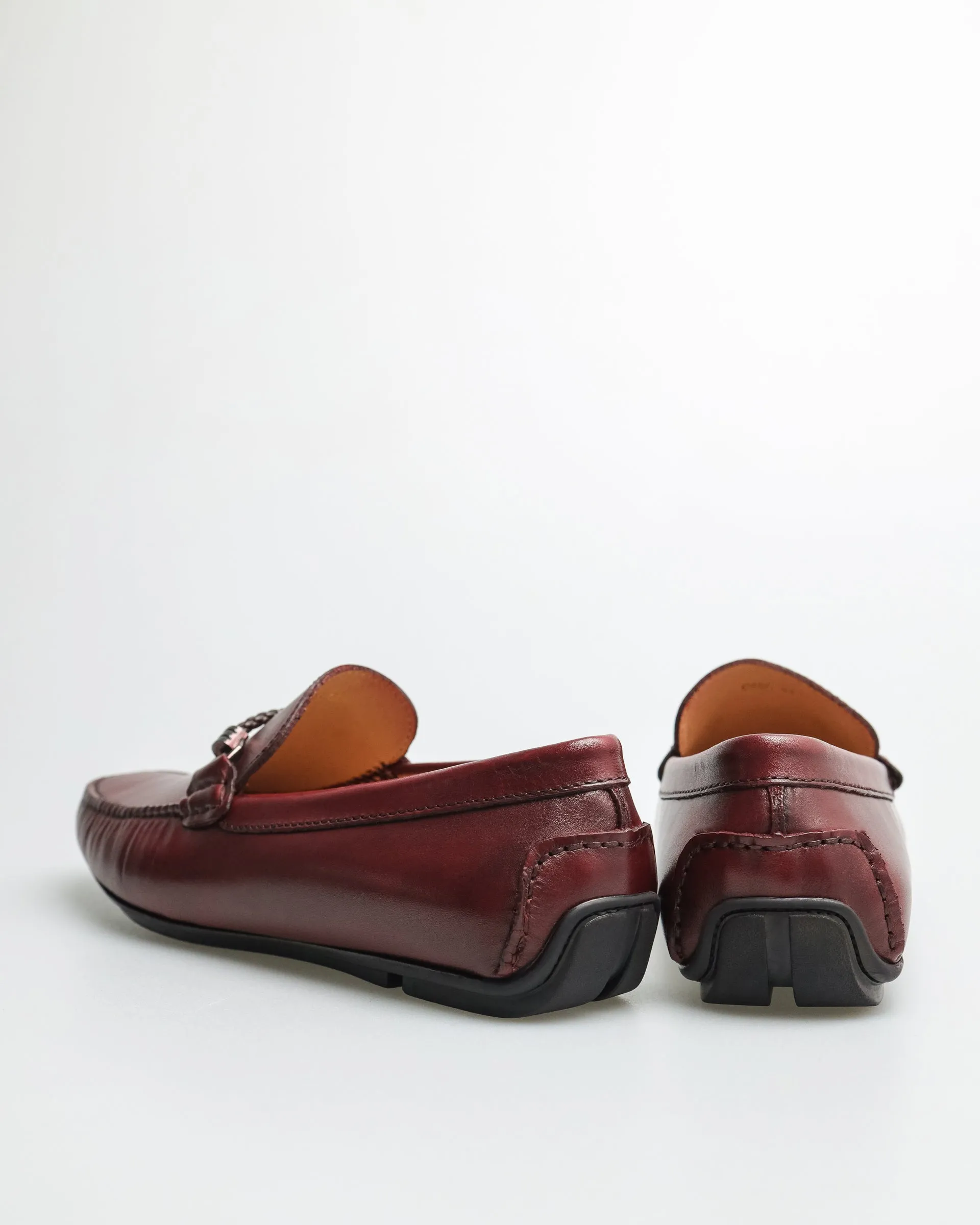 Tomaz C456 Men's Buckle Moccasins (Wine)