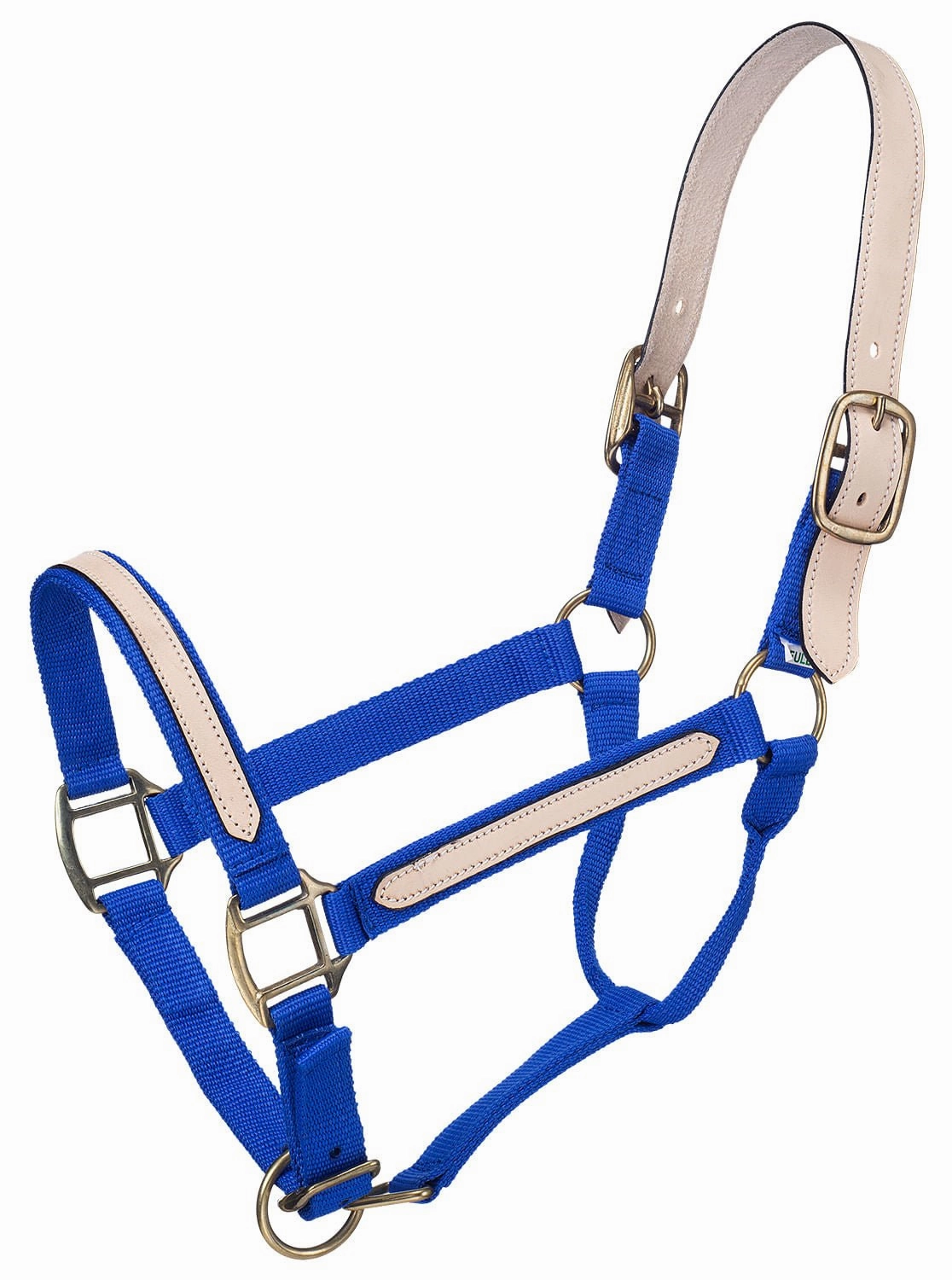 Tough1 Leather Overlay Breakaway Horse Nylon Halter
