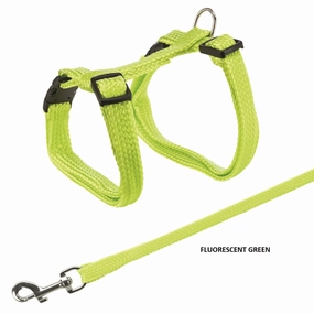 Trixie Harness with Leash for Cats (Green)