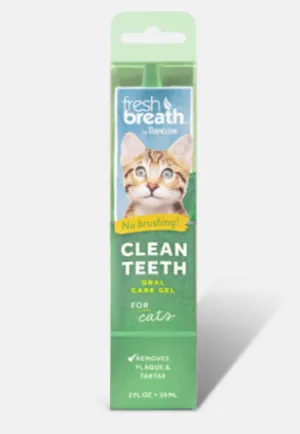 Tropiclean Fresh Breath Oral Care Gel for Cats 59mL adult cat food, best cat food for adults