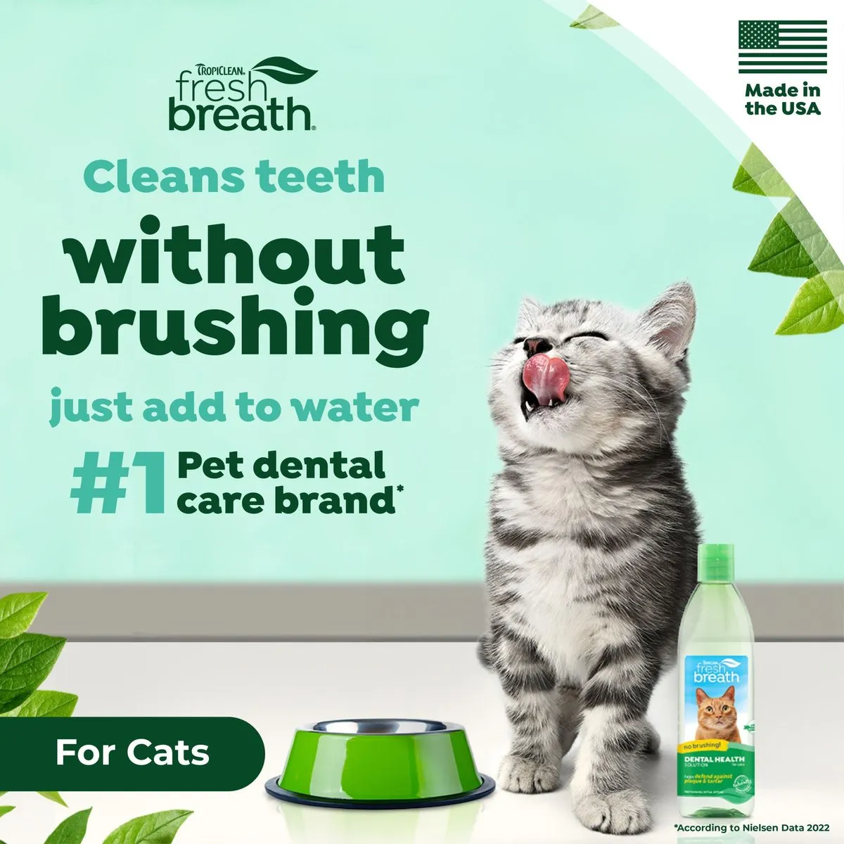 TropiClean Fresh Breath Oral Care Water Additive for Cats
