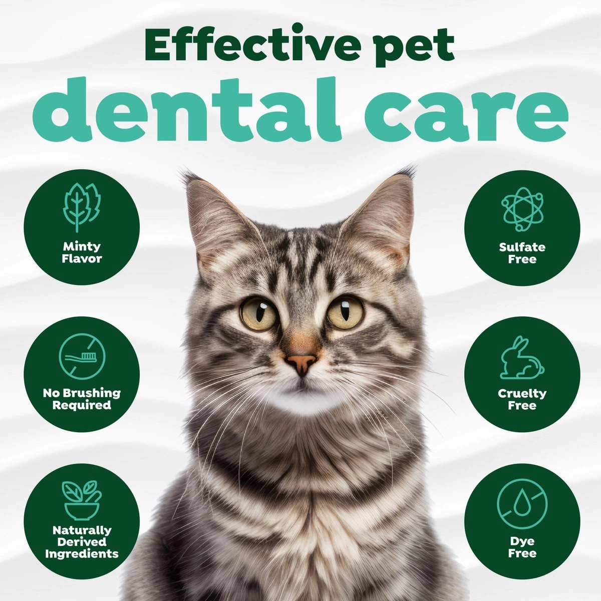 TropiClean Fresh Breath Oral Care Clean Teeth Gel for Cats