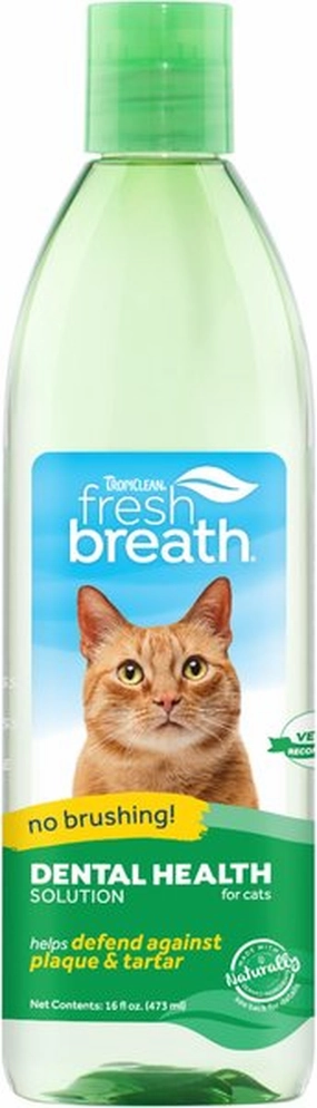 TropiClean Fresh Breath Oral Care Water Additive for Cats cat essentials, basic cat supplies