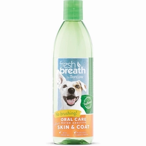Tropiclean Fresh Breath Water Additive Plus Skin & Coat  for Dogs and Cats cat essentials, basic cat supplies