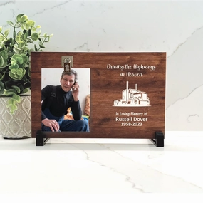 Truck Driver Memorial Gift - Personalized memorial frame show poultry,grooming poultry