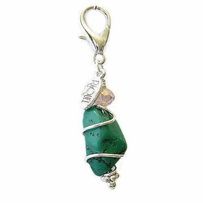 Turquoise Nugget Healing Dog Collar Charm Pawmulet dog collar charm,pet tag