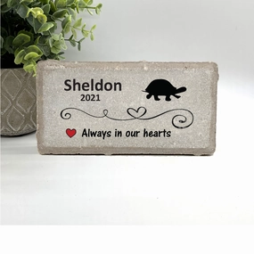 Turtle Memorial Stone - Always in our hearts show poultry,grooming poultry