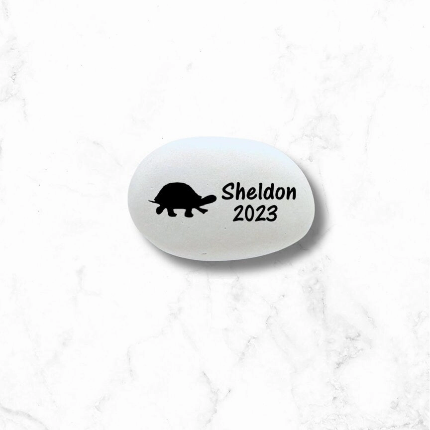 Turtle Memorial Stone- Personalized Turtle Memorial Gift