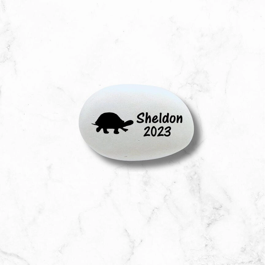 Turtle Memorial Stone- Personalized Turtle Memorial Gift