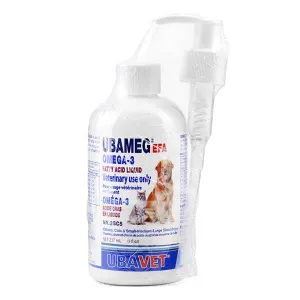 Ubavet UbaMeg Omega 3 Fatty Acid Liquid With Pump 237ml cat vitamins, cat immune support
