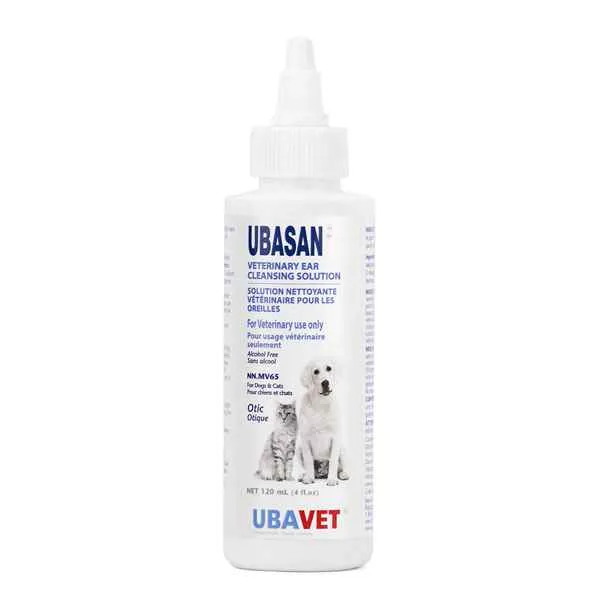 UbaVet UbaSan Ear Cleansing Solution cat vitamins, cat immune support