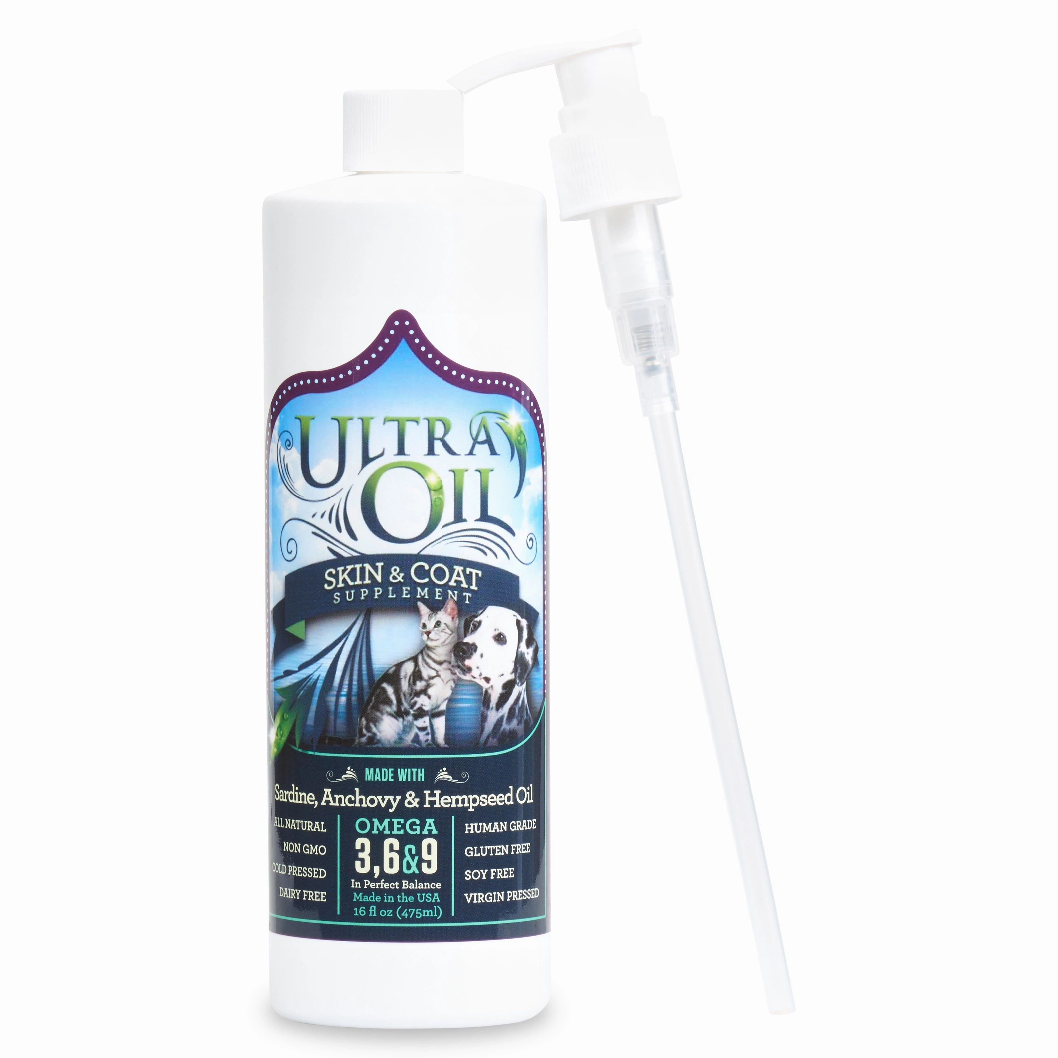 Ultra Oil Skin and Coat Hempseed for Dogs and Cats