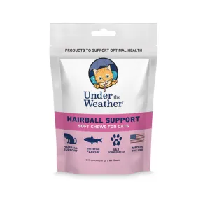 Under the Weather Hairball Support for Cats 60 chews cat vitamins, cat immune support