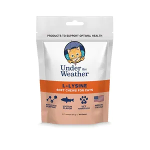Under the Weather L-Lysine for Cats 60 chews cat vitamins, cat immune support