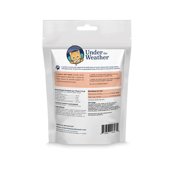 Under the Weather L-Lysine for Cats 60 chews