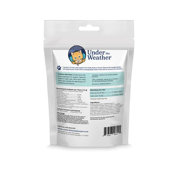 Under the Weather Probiotic for Cats 60 chews