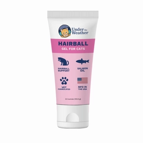 Under the Weather Hairball Support Gel Supplement for Cats hairball control treats, hairball relief cat food