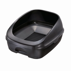 Unicharm Pet Deo-Toilet Dual Layer Cat Litter System Half Cover Dark Grey cat litter box,cat cage