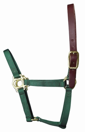 Valhoma Foal & Yearling Premium Breakaway Nylon Halter with Leather Crown bird pet,aviary product