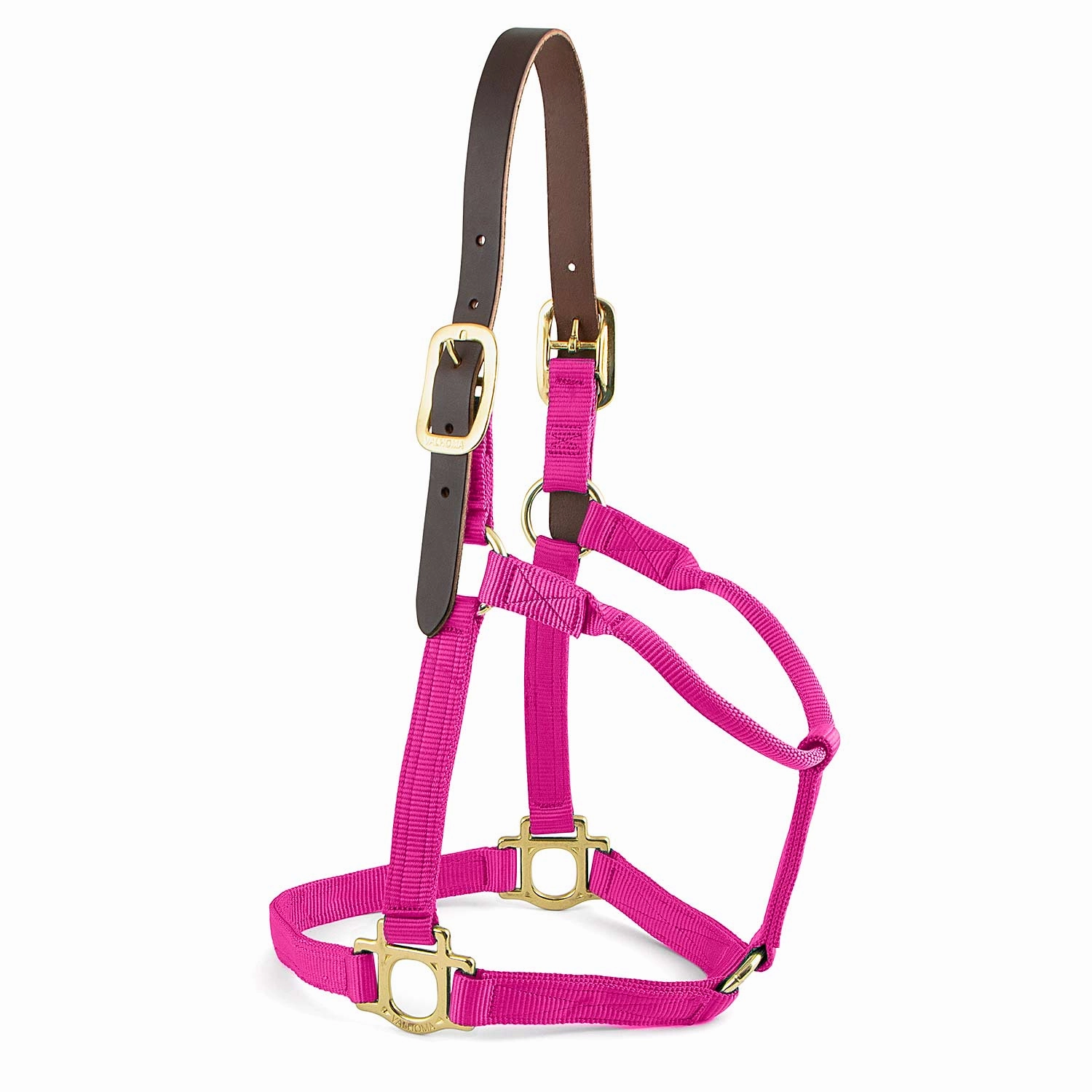 Valhoma Premium Breakaway Nylon Halter with Leather Crown