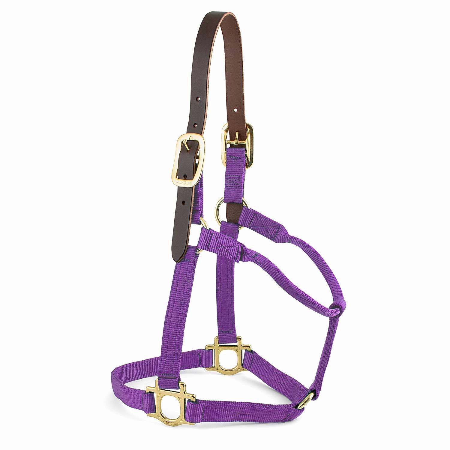 Valhoma Premium Breakaway Nylon Halter with Leather Crown