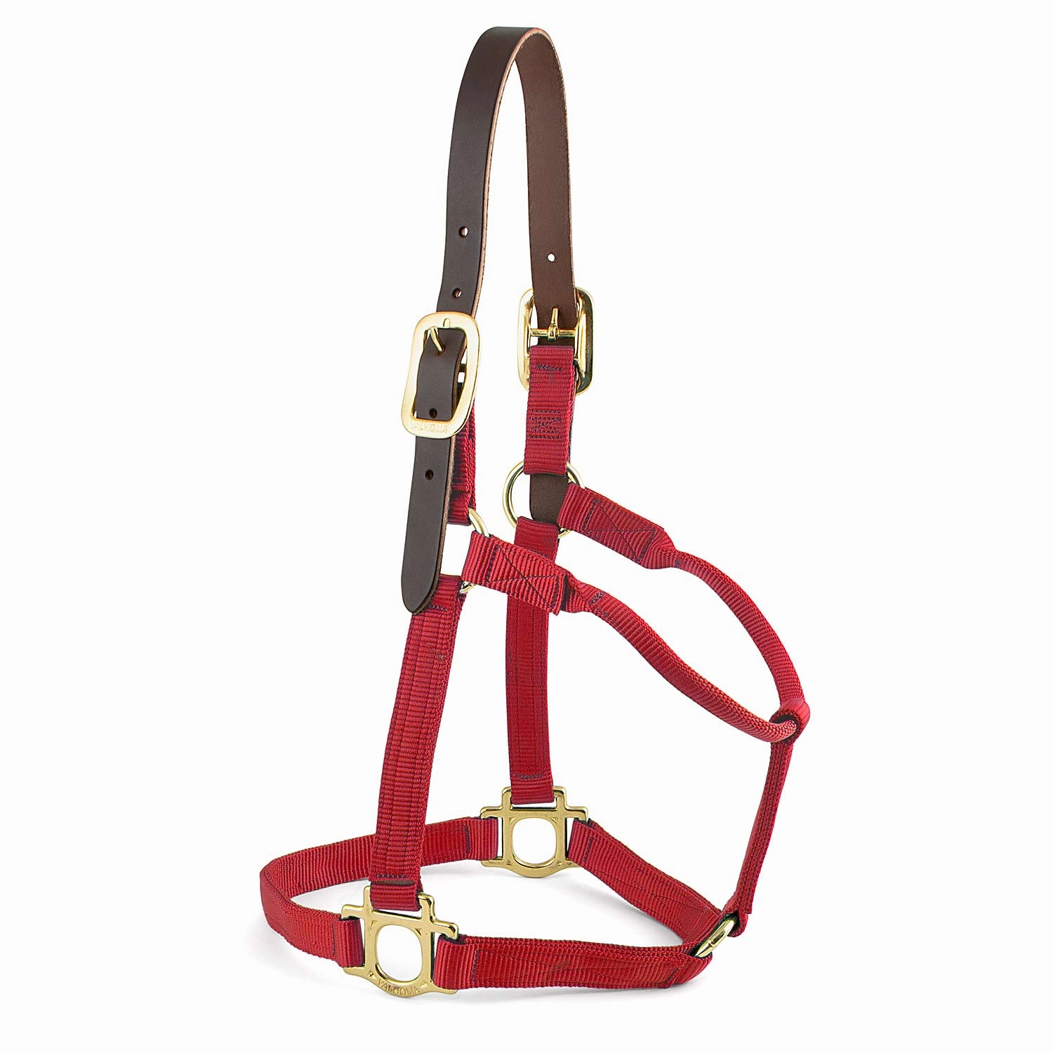 Valhoma Premium Breakaway Nylon Halter with Leather Crown