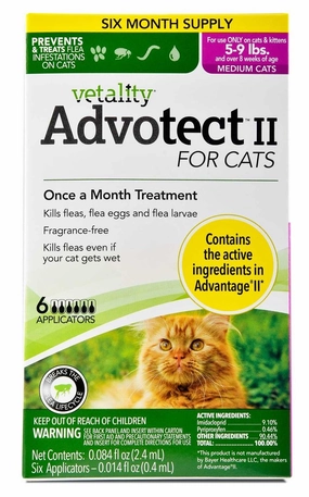 Vetality Advotect II Monthly Topical Flea and Tick Treatment for Large Cats cat essentials, basic cat supplies