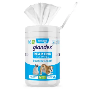 Vetnique Labs Glandex Anal Gland Hygienic Pet Wipes cat vitamins, cat immune support
