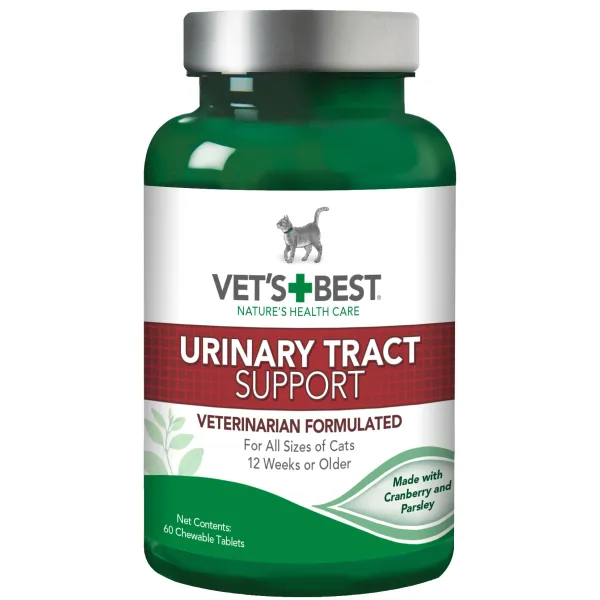 Vet's Best Cat Urinary Tract Support 60 Tab cat vitamins, cat immune support