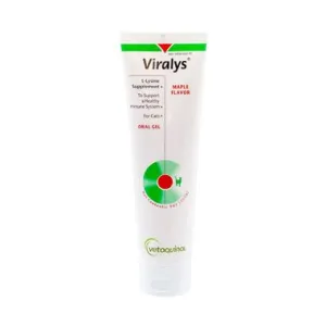 Viralys L-Lysine Oral Gel Supplement Maple Flavor cat vitamins, cat immune support