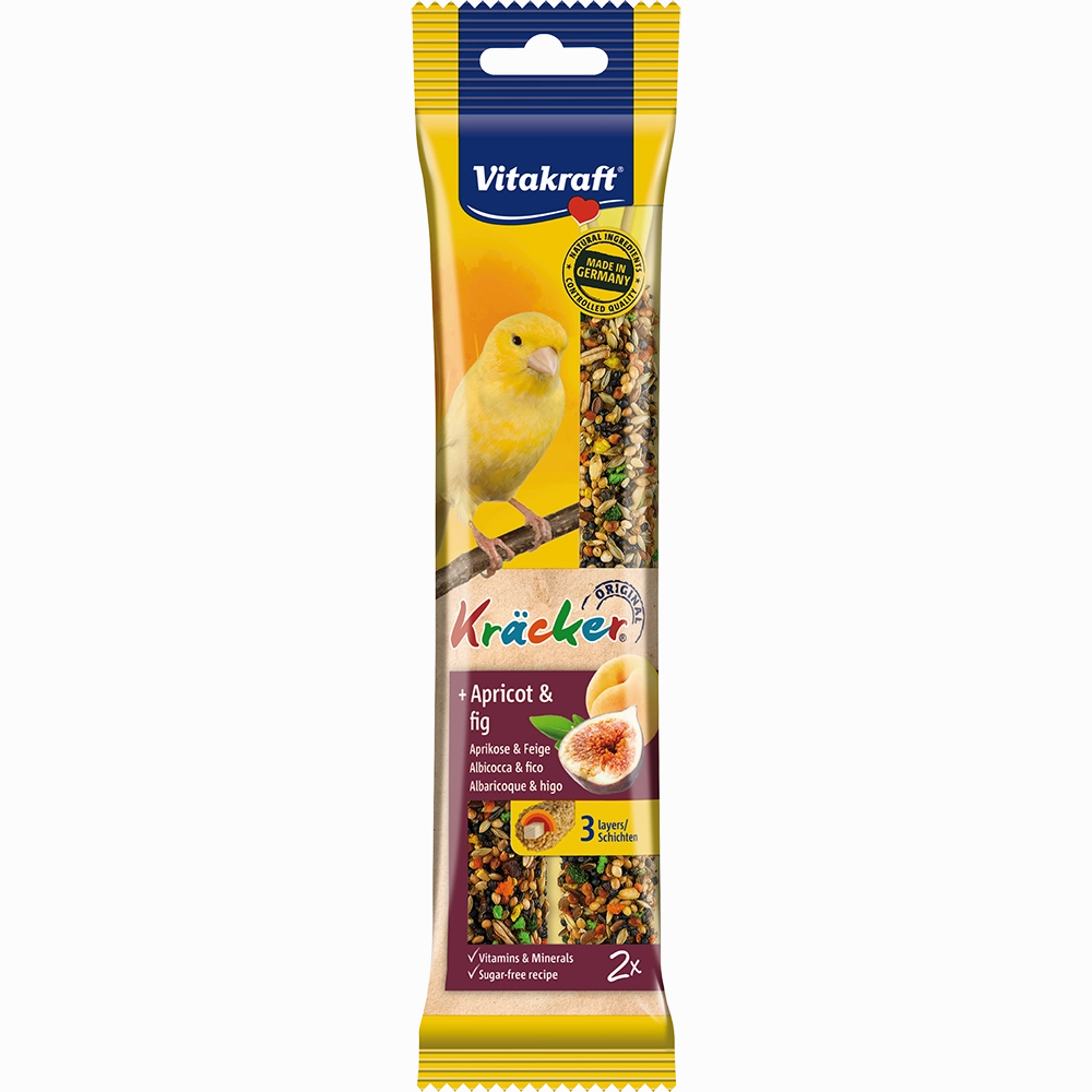 Vitakraft Kracker Apricot & Fig for Canaries 60g bird cage parrot food bird toys bird perch bird treats