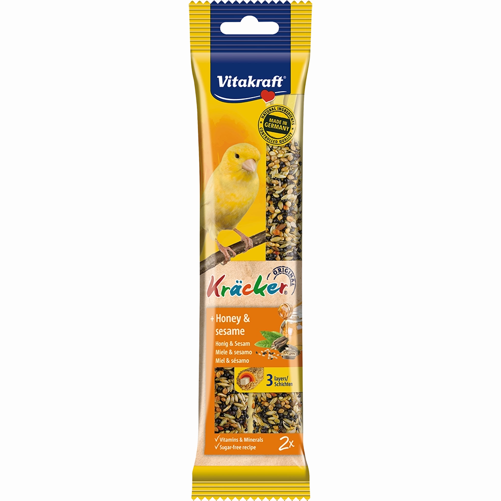 Vitakraft Kracker Honey & Sesame for Canarries 60g bird cage parrot food bird toys bird perch bird treats