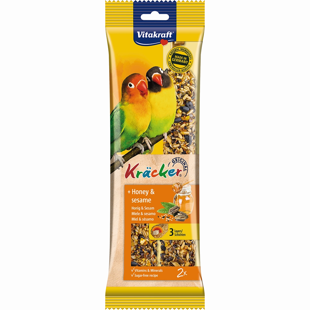 Vitakraft Kracker Honey & Sesame for Small Parrots 180g bird cage parrot food bird toys bird perch bird treats