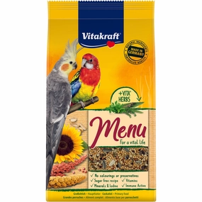 Vitakraft Premium Menu Cockatiel 1kg bird cage parrot food bird toys bird perch bird treats