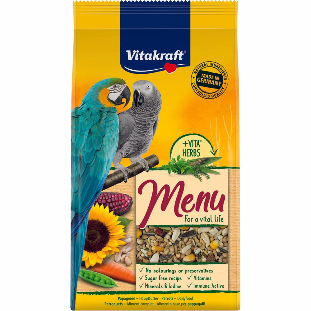 Vitakraft Premium Menu Parrots 1kg bird cage parrot food bird toys bird perch bird treats