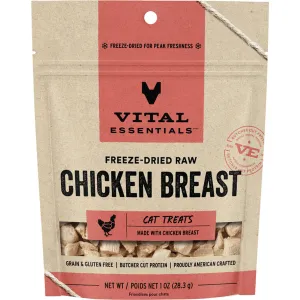 Vital Essentials Freeze Dried Chicken Breast 1OZ | Cat cat treats, natural cat treats