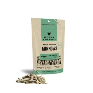 Vital Essentials Freeze Dried Minnows Treats 1.0OZ | Cat adult cat food, best cat food for adults