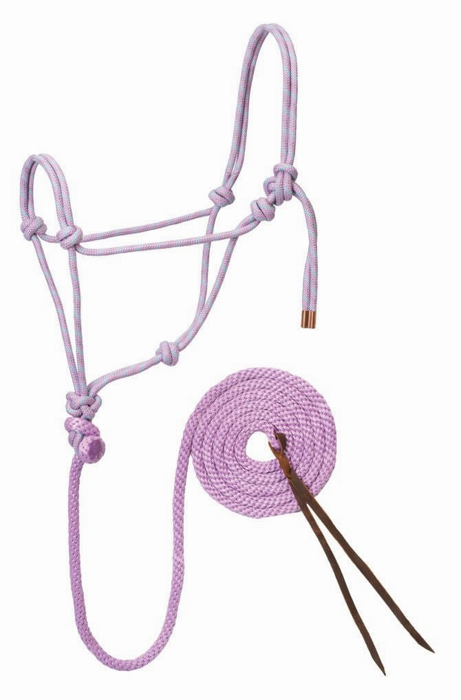 Weaver Leather Diamond Braid Rope Halter with Lead
