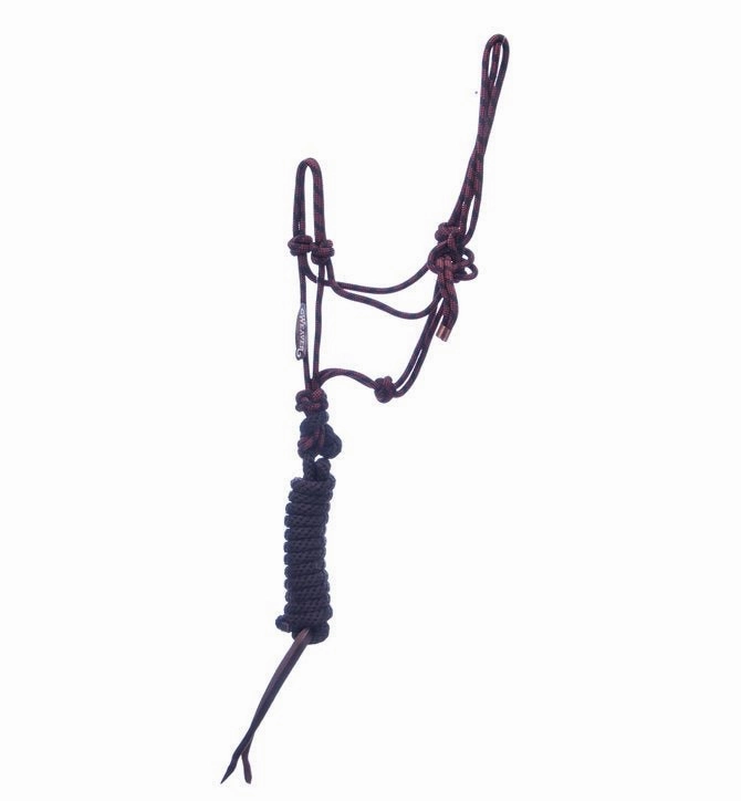 Weaver Leather Diamond Braid Rope Halter with Lead