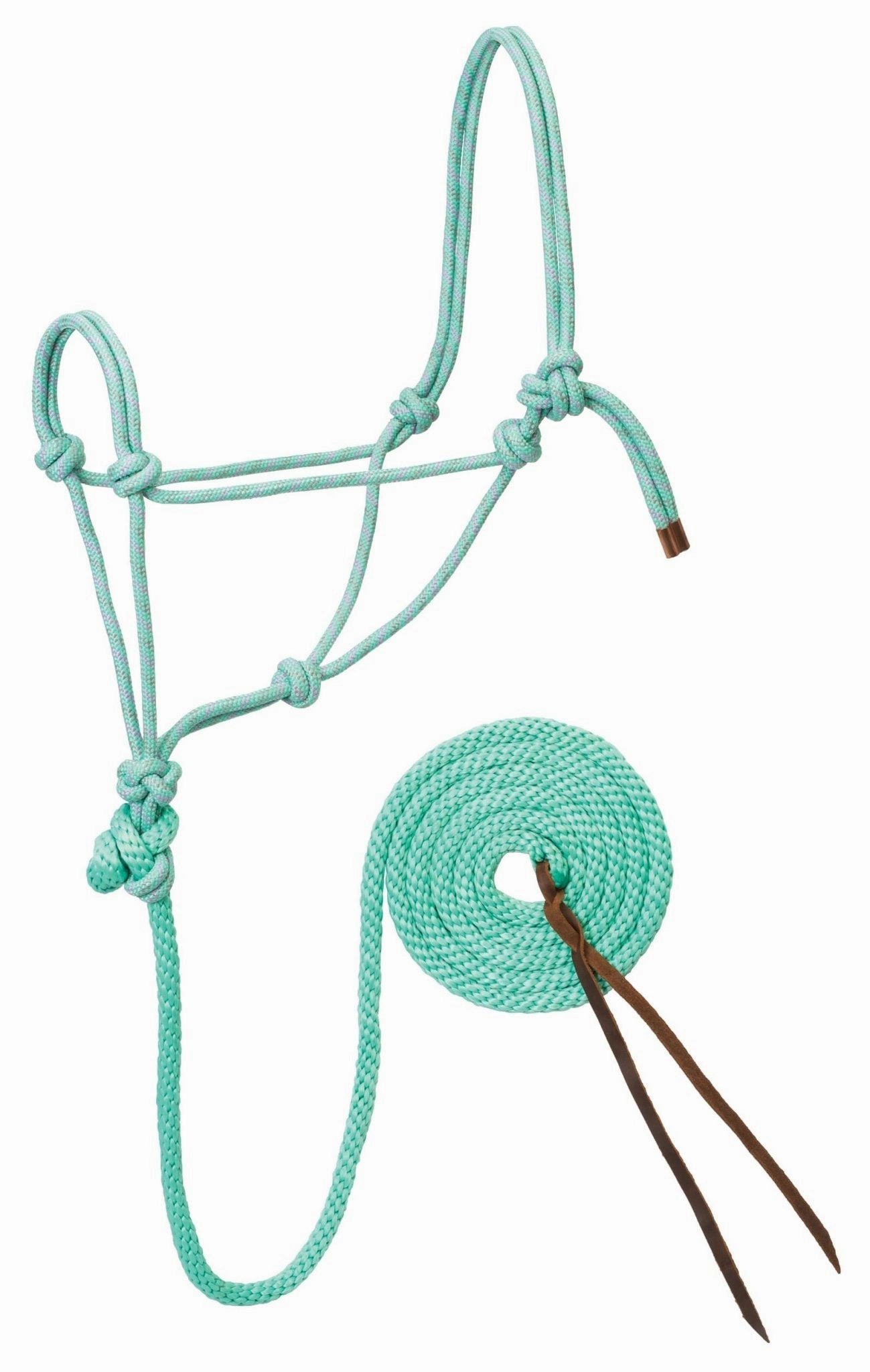 Weaver Leather Diamond Braid Rope Halter with Lead